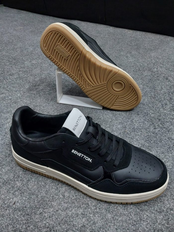 Benetton Lifestyle Sneakers For Men | Black Edition - Image 3