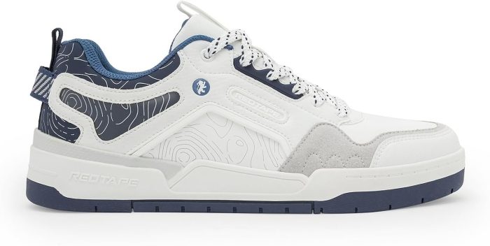 Redtape Casual Sneaker for Men। White And Blue Edition - Image 3