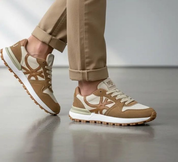 Benetton Suede Lifestyle Sneakers | Brown Edition - Image 5