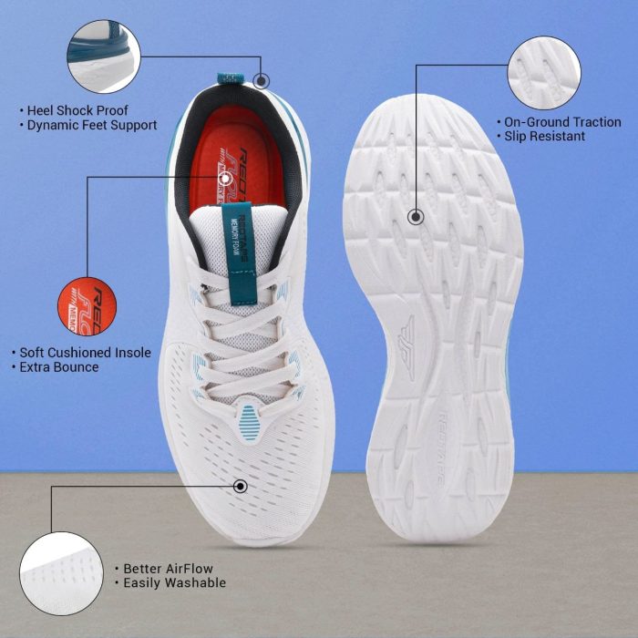 Redtape Lightweight Sport’s Shoes for Men | White Edition - Image 2