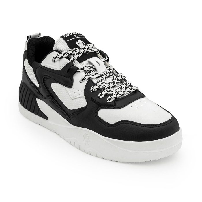 Redtape Black & White Classic Sneakers For Men - Image 5