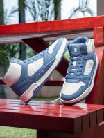 Redtape High-Neck Sneakers | White-Blue Edition