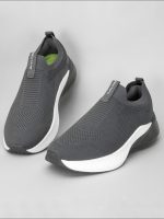 Redtape ETPU Men’s Walking Slip-On Shoes for Extra Comfort | Grey-Edition