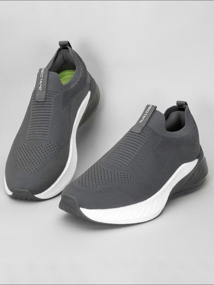 Redtape ETPU Men’s Walking Slip-On Shoes for Extra Comfort | Grey-Edition - Image 1