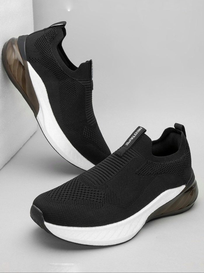 Redtape ETPU Men’s Walking Slip-On Shoes for Extra Comfort | Black-Edition - Image 1