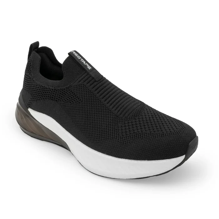 Redtape ETPU Men’s Walking Slip-On Shoes for Extra Comfort | Black-Edition - Image 4