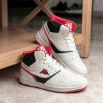 Kappa High-neck Sneakers| White-Red - Image 3