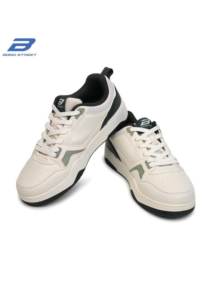 Redtape Bond Street Casual Sneakers | White-Green - Image 2