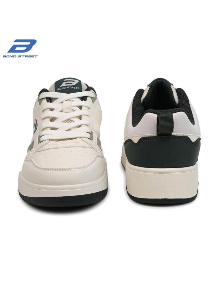 Redtape Bond Street Casual Sneakers | White-Green - Image 3