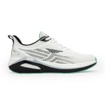 Athleisure Jacquard Mesh Sneakers for Men in Grey and Black - Image 4