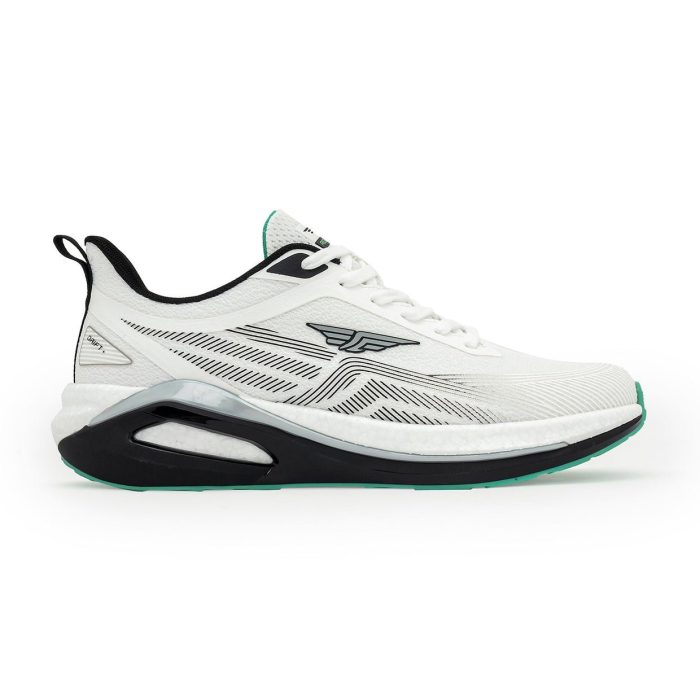 Athleisure Jacquard Mesh Sneakers for Men in Grey and Black - Image 4