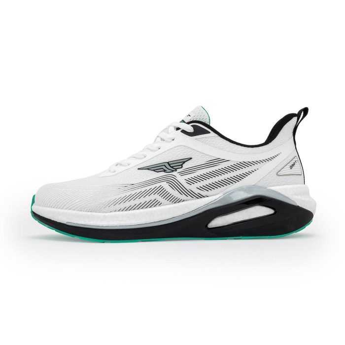Athleisure Jacquard Mesh Sneakers for Men in Grey and Black - Image 3
