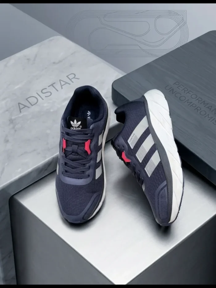 IMG_20260723_001345 Adidas Adistar 3 Running Shoes – Navy Blue/Silver - Image 1