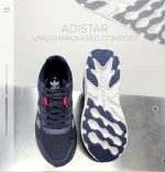 Adidas Adistar 3 Running Shoes – Navy Blue/Silver - Image 2