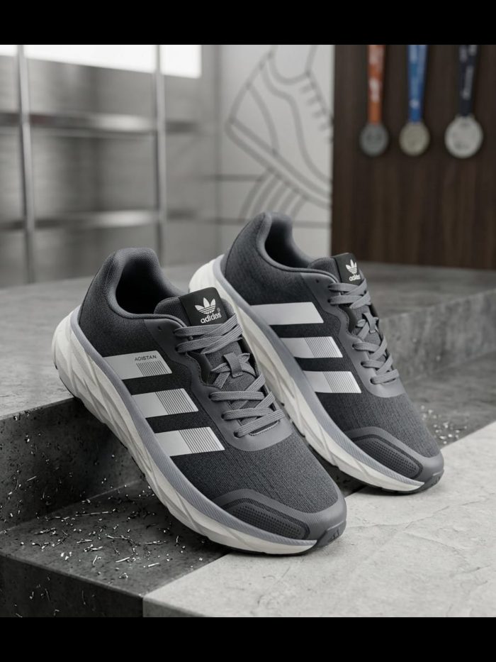 WhatsApp Image 2026-09-17 at 6.03.42 PM Adidas Adistar 3 Running Shoes – Grey/White - Image 1